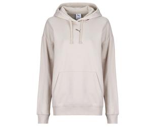 Puma Sweatshirts ESS Centered Cat Logo Relaxed Hoodie FL in Beige US S