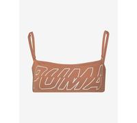 Puma Swim Bandeau Bikini Top Peach Pink Women - L