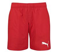 Puma Swim Boys Medium Length Shorts Red