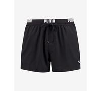 Puma Swim Logo Length Swimming Trunks Black - L