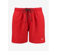 Puma Swim Medium Length Swimming Trunks Red - XS