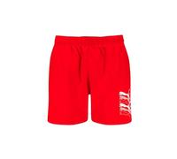 PUMA Men's Cat Logo Mid Length Swim Diaper, red, M