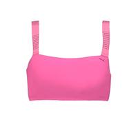Puma Swim Women's Bandeau Top 1P, Fluorescent Pink, XS