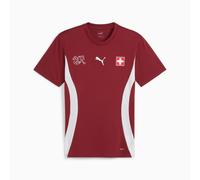 PUMA Switzerland Pre-Match Football Jersey, Regal Red/White, size XS
