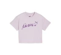 Puma T shirt ESS+ BLOSSOM SHORT TEE G in Purple 9 / 10 years