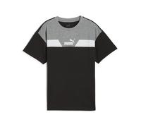 Puma T shirt POWER COLORBLOCK TEE in Black 5 / 6 years