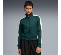 PUMA T7 Always On Short Track Jacket Women, Green Terrain, size Small