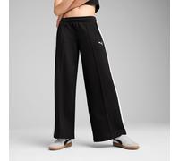 Puma Womens T7 Low Rise Relaxed Track Pants - Puma Black, Puma Black, Size L, Women Puma Black