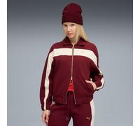 PUMA T7 Relaxed Track Jacket Women, Ruby Shimmer, size Large