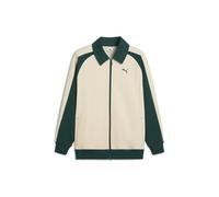 Puma T7 Relaxed Wing Collar Jacquard Track Jacket - Alpine Snow-Green Terrain - S