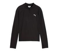 PUMA TAD ESS Slim Quarter-Zip LS Tee 140 Black Junior