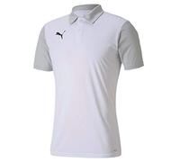 PUMA Team Goal 23 Sideline Polo Football Shirt - White-Gray Violet, Large