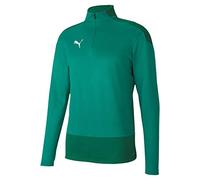 PUMA Team Goal 23 Training 1/4 Zip Knitted Sweater - Pepper Green/Power Green, Medium