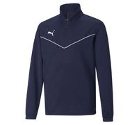 PUMA Unisex Kid's teamRISE 1/4 Zip Top Jr Knitted Sweater, Peacoat White, 164