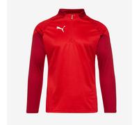 Puma Mens Teamcup 1/4 Zip Training Top Red M