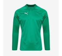 Puma Mens Teamcup 1/4 Zip Training Top Green 3XL