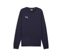 PUMA Mens Teamgoal Casuals Crew Neck Knitted Sweater, Puma Navy-puma White, L EU
