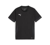 PUMA Unisex Teamgoal Matchday Jersey Jr Football Shirt, Puma Black-puma White-Flat Dark Gray, 140 EU