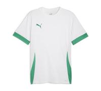PUMA Unisex Teamgoal Matchday Jersey Jr Football Shirt, Puma White-Sport Green-Sport Green, 152 EU