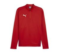 PUMA Unisex Teamgoal Training 1/4 Zip Slim Fit Top, Puma Red-puma White-Fast Red, S EU