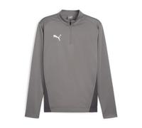PUMA Unisex Teamgoal Training 1/4 Zip Slim Fit Top, Cast Iron-puma White-Shadow Gray, S EU