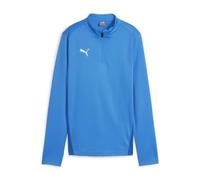 PUMA Unisex Teamgoal Training 1/4 Zip Slim Fit Top, Electric Blue Lemonade-puma White-puma Team Royal, 140 EU