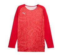 Puma Teamjaws Graphic Ls Shooting Shirt Red C03