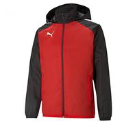 PUMA TeamLIGA All Weather Rain Jacket Men's Red/Black, S (36 EU) Teamcup Training Jac