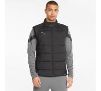 PUMA Men's Team League Vest Jacket Cardigan, Black, S