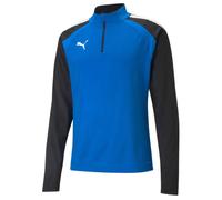 Puma TeamLiga Mens Long Sleeve 1/4 Zip Up Blue Football Top 657236_02