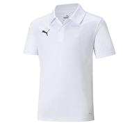 Puma Teamliga Sideline Short Sleeve Polo White 13-14 Years Boys