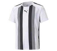 PUMA Unisex Kids teamLIGA Striped Jersey Jr Shirt, Puma White-puma Black, 128
