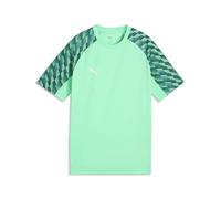 PUMA teamLIGA26 Jersey Jr, 128, Mint Jelly White-Emerald Ice