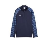 PUMA teamLIGA26 Training 1/4 Zip Top Jr Sweat Jackets, 128, Navy White-Blue Horizon