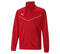 Puma teamRISE 1/4 Zip Up Kids Sweatshirt Red 10 years