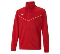 Puma teamRISE 1/4 Zip Up Kids Sweatshirt Rouge 10 ans