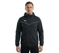 PUMA Men's Teamrise All Weather Poly Jacket, Puma Black-puma White, M UK