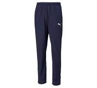 PUMA Mens Teamrise Sideline Pants, Peacoat-puma White, L EU