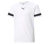 PUMA Unisex Kids Teamrise Jersey Jr Shirt, Puma White-puma Black-puma White, 128 UK
