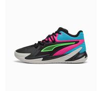 PUMA The Dagger Basketball Shoes Unisex, Black/Pink Pes, size 10.5