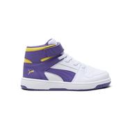 PUMA Toddler Boys Rebound Layup Sl V Slip On Sneakers Shoes Casual - White, Puma White-team Violet-pelé Yellow, 10.5 Little Kid