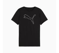 PUMA Train All Day Essentials Cat Logo T-Shirt Youth, Black, size 13-14 Youth
