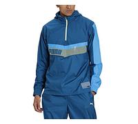 PUMA Train Woven 1/2 Zip Jacket Men's, mens, Jacket, 519429-02_2XL, Black, XXL