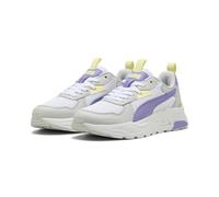 PUMA Trinity LITE JR Sneaker, White-Lavender Alert-Glacial Gray, 4 UK