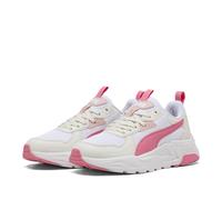 PUMA Trinity Lite JR Women's Lightweight White Pink Sports Sneakers