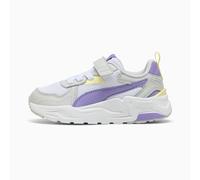 PUMA Trinity Lite Sneakers Kids, White/Lavender Alert/Glacial Grey, size 10