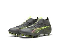 PUMA Unisex Ultra 5 Match+ FG Soccer Shoe, Matte Aged Silver-Yellow Alert Aged Silver, 6.5 UK