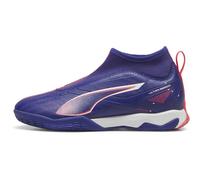 Puma Ultra 5 Match+ Ll It + Mid Jr Indoor Football Shoes Blue EU 35 1/2 Kids