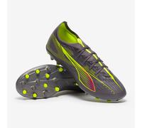 PUMA Unisex Ultra 5 Match MG Soccer Shoe, Matte Aged Silver-Yellow Alert Aged Silver, 7.5 UK