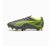 PUMA Unisex Ultra 5 Play FG Soccer Shoe, Matte Aged Silver-Yellow Alert Aged Silver, 9.5 UK